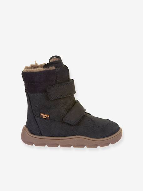 Bottes pieds nus pour enfants ZERU TEX WINTER BAREFOOT Froddo bleu foncé+bleu pétrole+rose doré 2 - vertbaudet enfant 