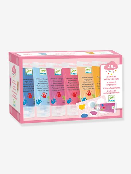 6 tubes de peinture à doigts DJECO ROSE 1 - vertbaudet enfant 