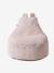 Pouf enfant en velours côtelé Ourson beige+rose+vert 2 - vertbaudet enfant 