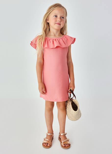 Robe en lin Rose 2 - vertbaudet enfant 