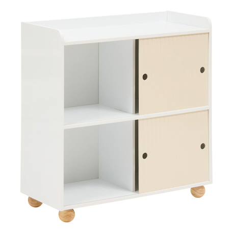 Meuble de rangement 2 portes 2 cases - bouli Beige 3 - vertbaudet enfant 