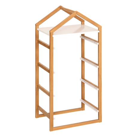 Meuble en bois 4 bacs de rangement - bako Blanc 3 - vertbaudet enfant 