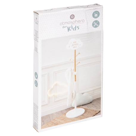 Porte-manteau enfant 5 patères nuage - gaton Blanc 3 - vertbaudet enfant 
