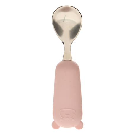 Set couverts cuillère et fourchette yum l.16,5cm rose Beige+Rose 9 - vertbaudet enfant 