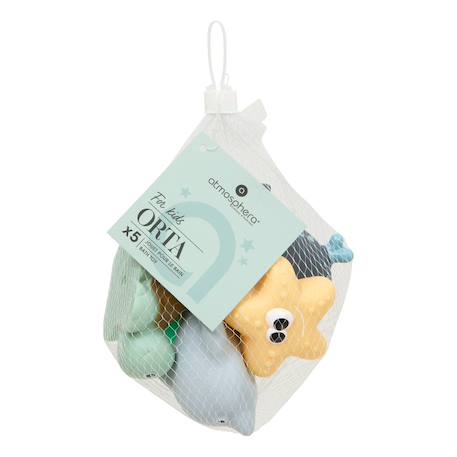 Jouet de bain enfant orta 9,5x9,5x11cm bleu Bleu 3 - vertbaudet enfant 