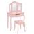 Coiffeuse et tabouret enfant - sissi Rose antique 3 - vertbaudet enfant 