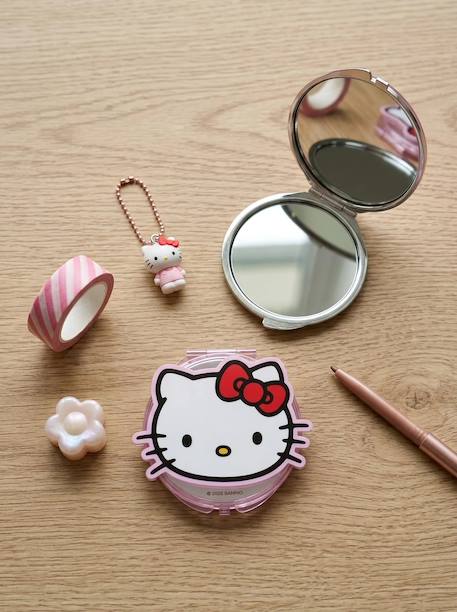 Miroir de poche hello kitty rond double face Rose 2 - vertbaudet enfant 