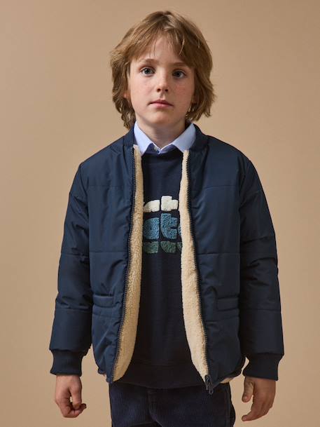 Parka 3 en 1 garçon Marine+Moka 6 - vertbaudet enfant 