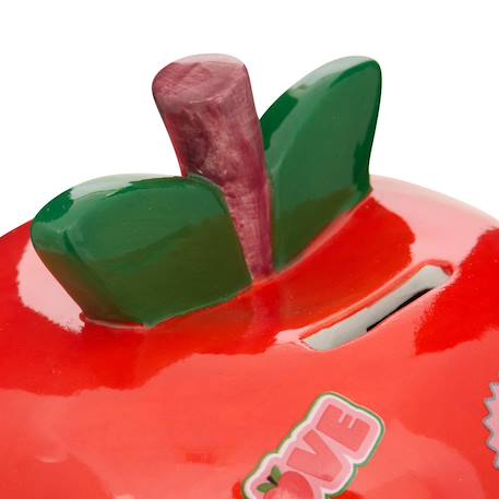 Tirelire enfant pomme - cha cha pop Rouge 3 - vertbaudet enfant 