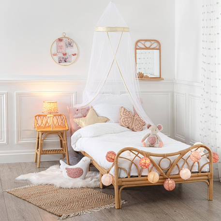 Table de chevet enfant en rotin - colette Beige 3 - vertbaudet enfant 