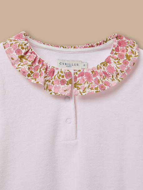 Pyjama col tissu liberty fille Liberty poppy and daisy 2 - vertbaudet enfant 
