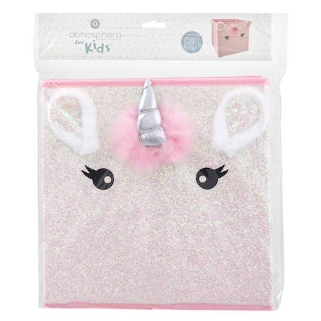 Bac de rangement licorne - kali Rose 3 - vertbaudet enfant 