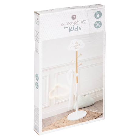 Porte-manteau enfant 5 patères nuage - gaton Blanc 5 - vertbaudet enfant 