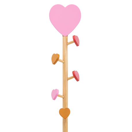 Porte-manteau coeur 5 patères - solea Beige 5 - vertbaudet enfant 