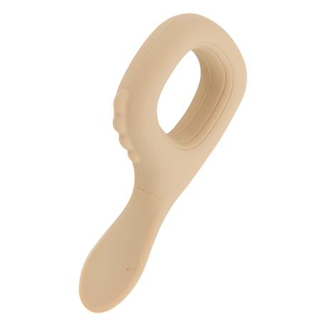 Set bavoir et cuillère yum silicone bleu Beige+Bleu+Ocre+Rose 4 - vertbaudet enfant 