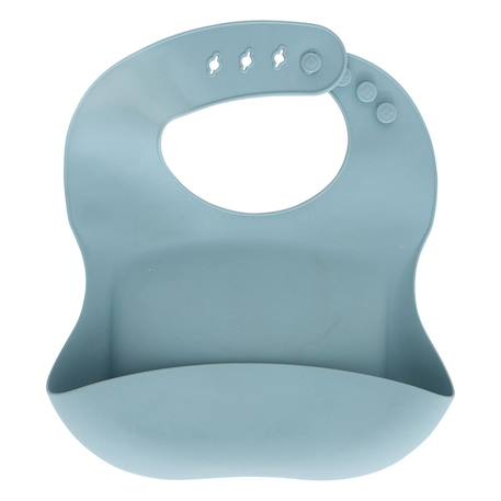 Set bavoir et cuillère yum silicone bleu Beige+Bleu+Ocre+Rose 10 - vertbaudet enfant 