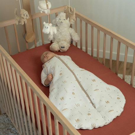 Lot de 2 draps-housses lit bébé #8fbc8f+#b27068+#d6bab2+Blanc 9 - vertbaudet enfant 