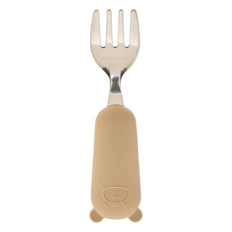 Set couverts cuillère et fourchette yum l.16,5cm rose Beige+Rose 4 - vertbaudet enfant 