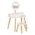 Coiffeuse avec tabouret - bella Blanc 5 - vertbaudet enfant 