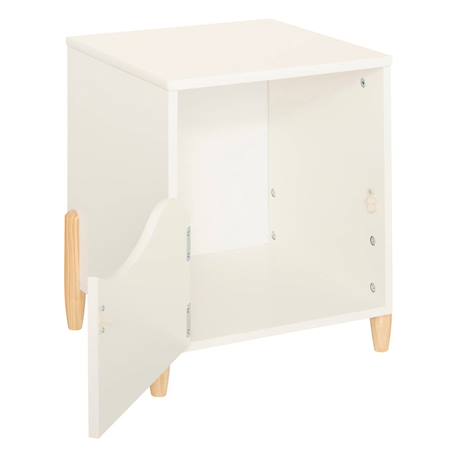 Table de chevet - douceur Blanc+Rose 3 - vertbaudet enfant 