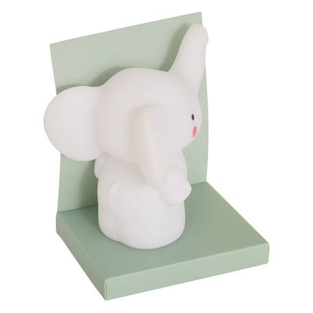 Veilleuse elephant enfant softy blanc 14.5x13x10,5 cm Blanc 3 - vertbaudet enfant 