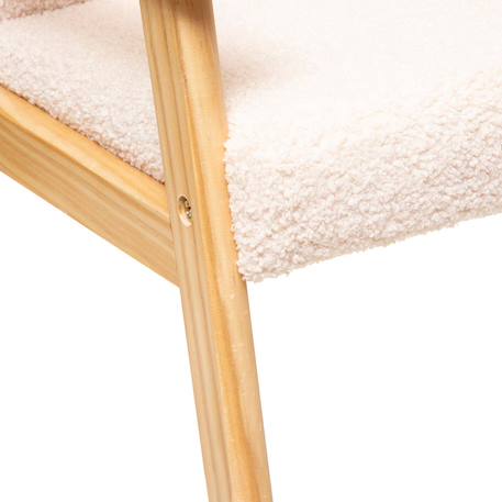 Fauteuil enfant en bouclette - basile Blanc+Vert celadon+Vert céladon 3 - vertbaudet enfant 