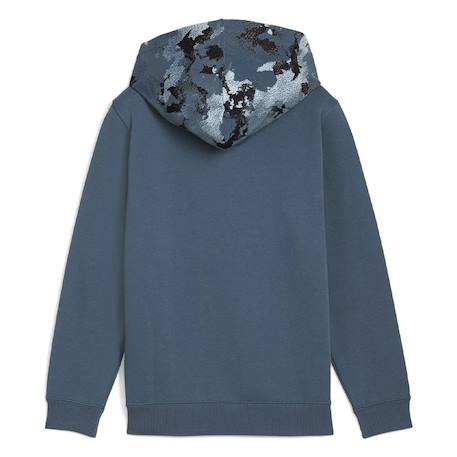 Sweat à capuche Bleu+Noir 3 - vertbaudet enfant 
