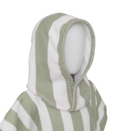 Poncho 'wili' rose 55x70cm Rose+Vert 10 - vertbaudet enfant 