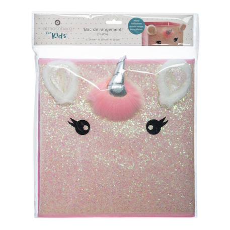 Bac de rangement licorne - kali Rose 5 - vertbaudet enfant 