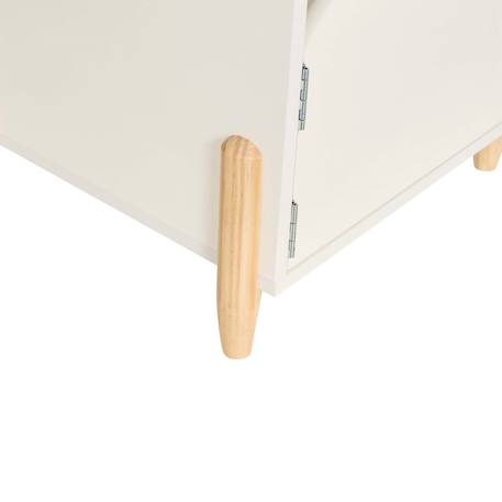 Table de chevet - douceur Blanc+Rose 5 - vertbaudet enfant 