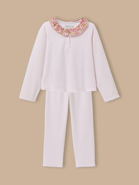 Pyjama col tissu liberty fille Liberty poppy and daisy 1 - vertbaudet enfant 