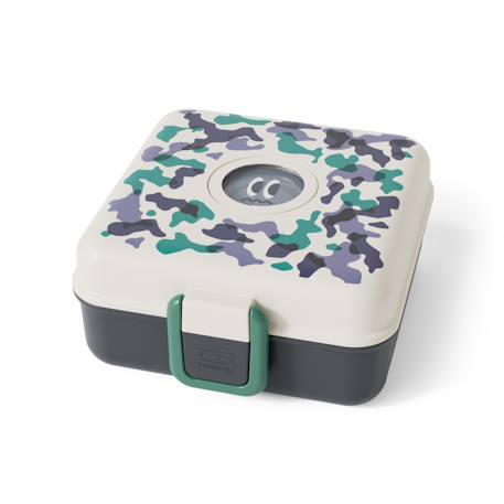 Boite à sandwich et goûter 850ml snacky Bleu camo+Bleu dino+Bleu infinity+Bleu wolf+Cannelle fox+Rose blush+Rose leopard+Vert raccoon 2 - vertbaudet enfant 