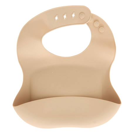 Set bavoir et cuillère yum silicone bleu Beige+Bleu+Ocre+Rose 5 - vertbaudet enfant 