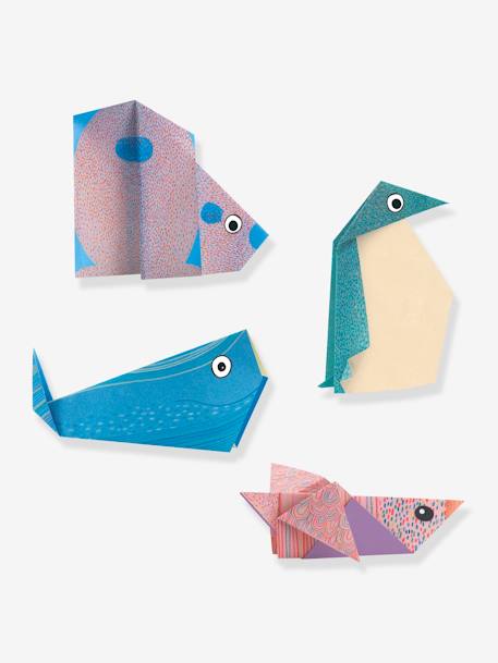 Origami facile - Les animaux polaires BLEU 3 - vertbaudet enfant 
