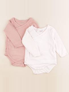 Seconde main-Fille-Lot de 2 bodies en coton - 9 mois