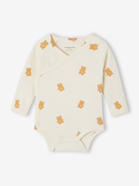 Lot de 5 bodies naissance manches longues beige 3 - vertbaudet enfant 
