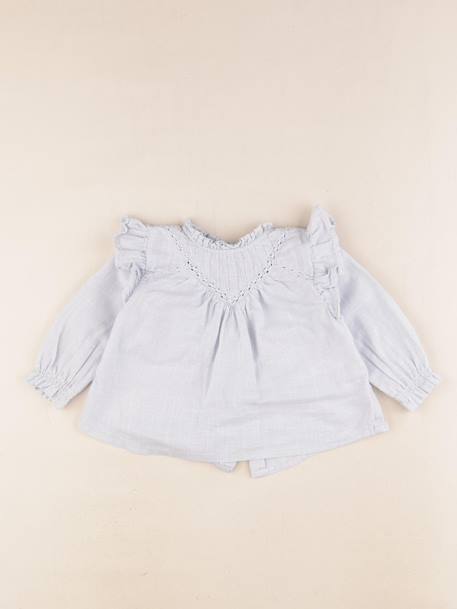 Blouse - 9 mois Bleu 1 - vertbaudet enfant 
