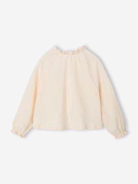 Blouse manches longues enfant fille écru 2 - vertbaudet enfant 