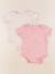 Lot de 2 bodies en coton - 9 mois Rose 1 - vertbaudet enfant 