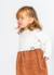 Robe en maille combinée avec pingouin Blanc 1 - vertbaudet enfant 