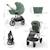 Poussette évolutive 2 en 1 suspension améliorée pour enfants à 22 kg Beige / sand dune+Velvet mocca+Venezian black+Vert foncé 24 - vertbaudet enfant 