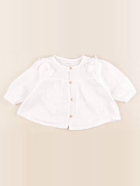 Blouse - 6 mois Blanc 1 - vertbaudet enfant 