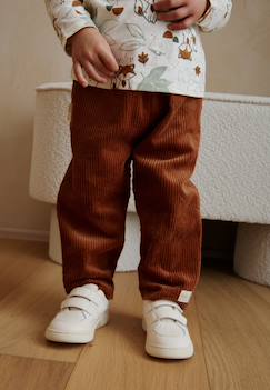 Bébé-Pantalon, jean-Pantalon bébé en velours côtelé moka