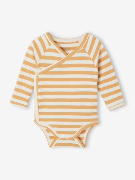 Lot de 5 bodies naissance manches longues beige 2 - vertbaudet enfant 