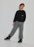 Pantalon garçon en maille avec poches zippées Noir 1 - vertbaudet enfant 