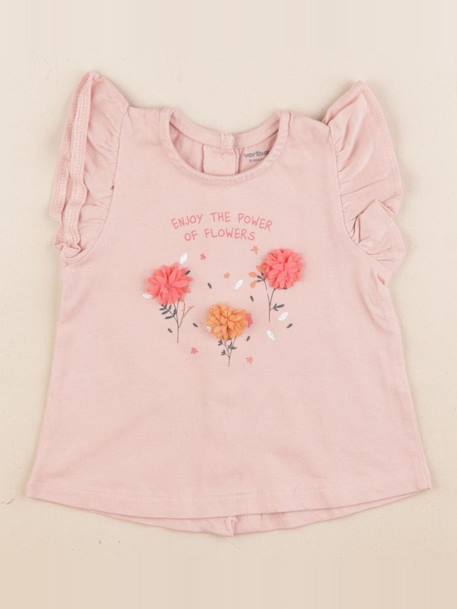 Tee-shirt - 6 mois Rose 1 - vertbaudet enfant 