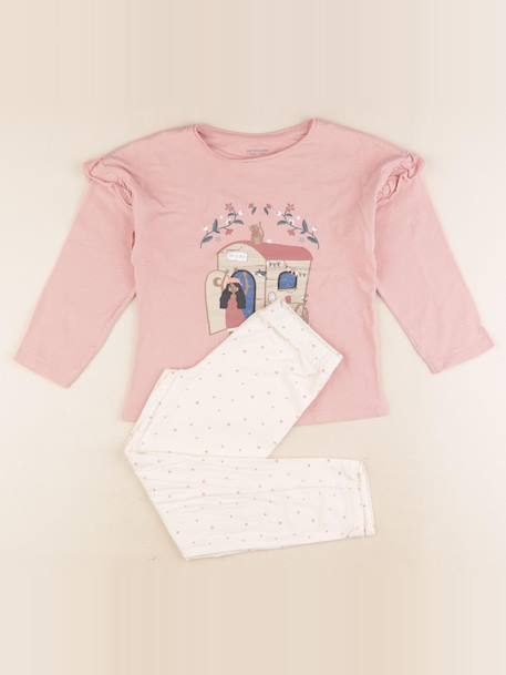Pyjama coton - 6 ans Rose 1 - vertbaudet enfant 