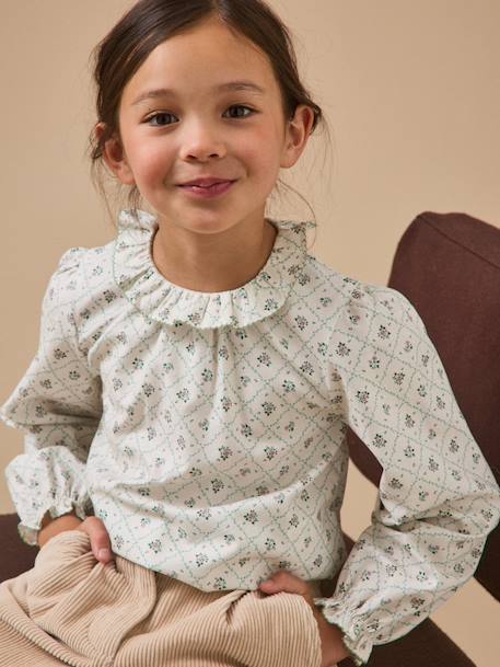 Chemise imprimée solène fille Imprimé  solene 1 - vertbaudet enfant 