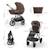 Poussette évolutive 2 en 1 suspension améliorée pour enfants à 22 kg Beige / sand dune+Velvet mocca+Venezian black+Vert foncé 12 - vertbaudet enfant 