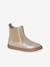 Boots fille cuir zippées beige+bronze+cacao+jaune d'or+marine+marron+noir+vert+vieux rose 17 - vertbaudet enfant 